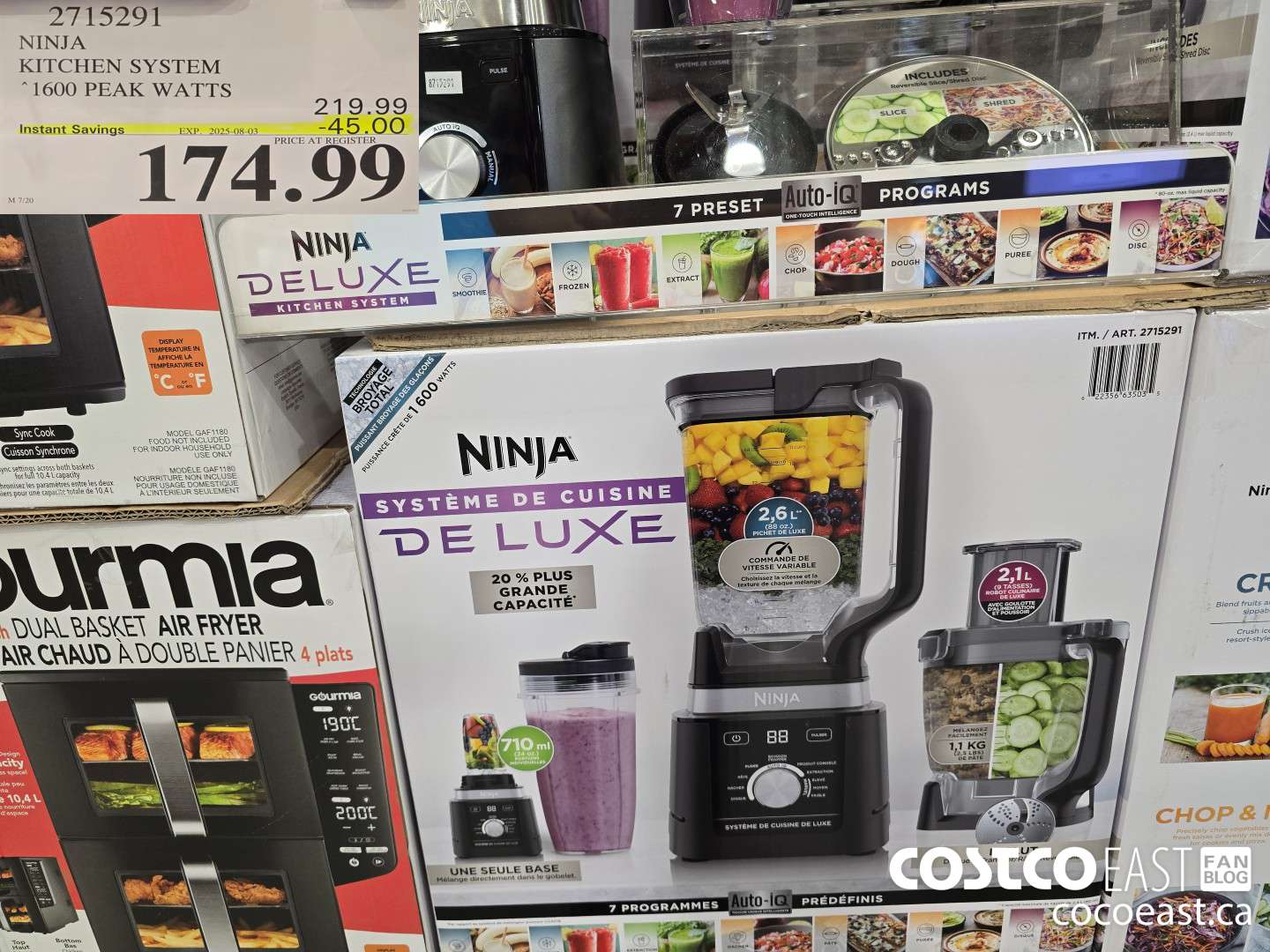 2715291 NINJA ~ KITCHEN SYSTEM 1600 PEAK WATTS ($45.00 INSTANT SAVINGS EXPIRES ON 2025-08-03) $174.99