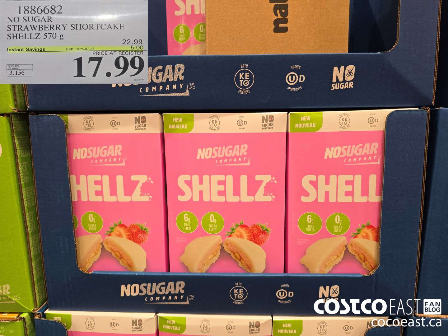 1886682 NO SUGAR STRAWBERRY SHORTCAKE SHELLZ 570 G ($5.00 INSTANT SAVINGS EXPIRES ON 2025-07-20) $17.99