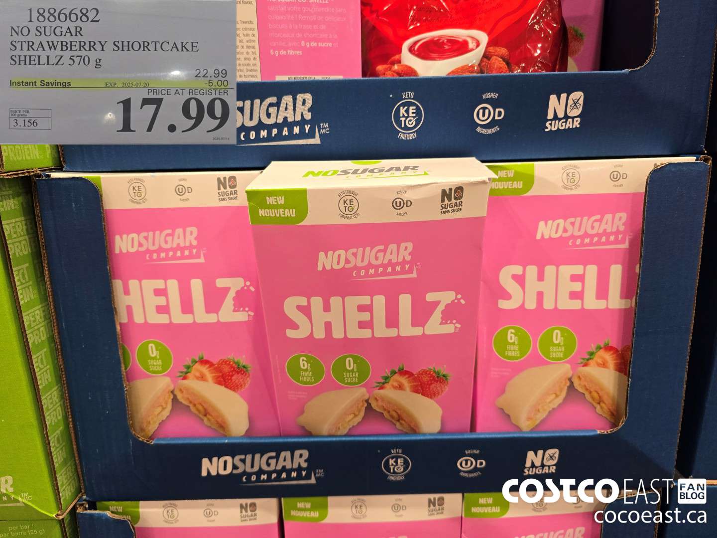 1886682 NO SUGAR STRAWBERRY SHORTCAKE SHELLZ 570 G ($5.00 INSTANT SAVINGS EXPIRES ON 2025-07-20) $17.99