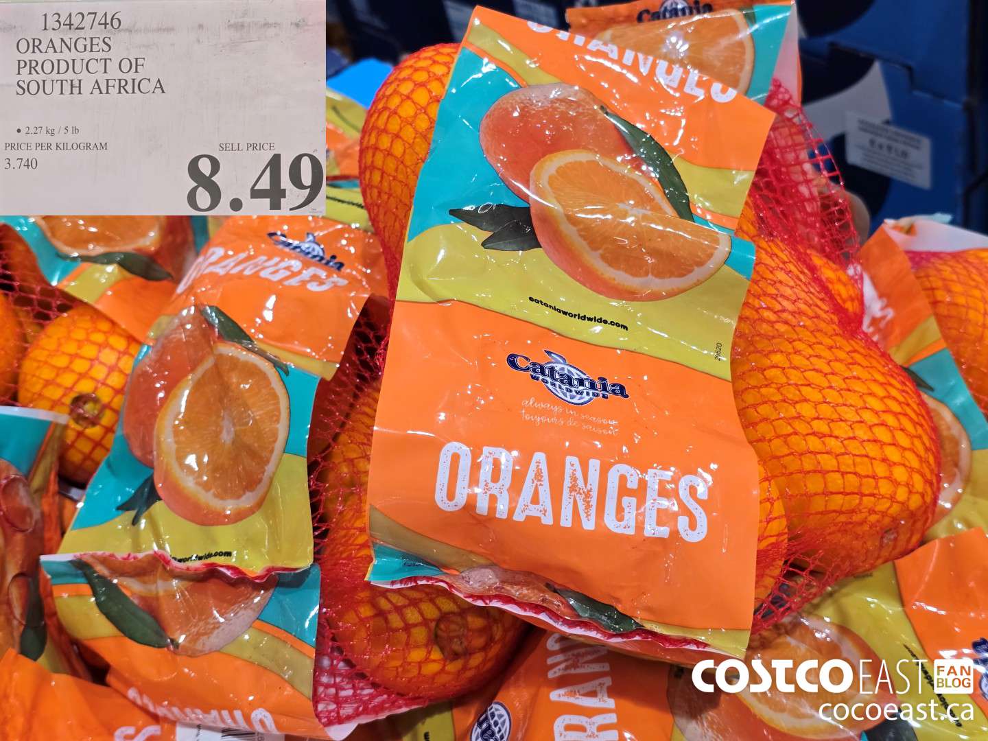 1342746 ORANGES PRODUCT OF SOUTH AFRICA $8.49