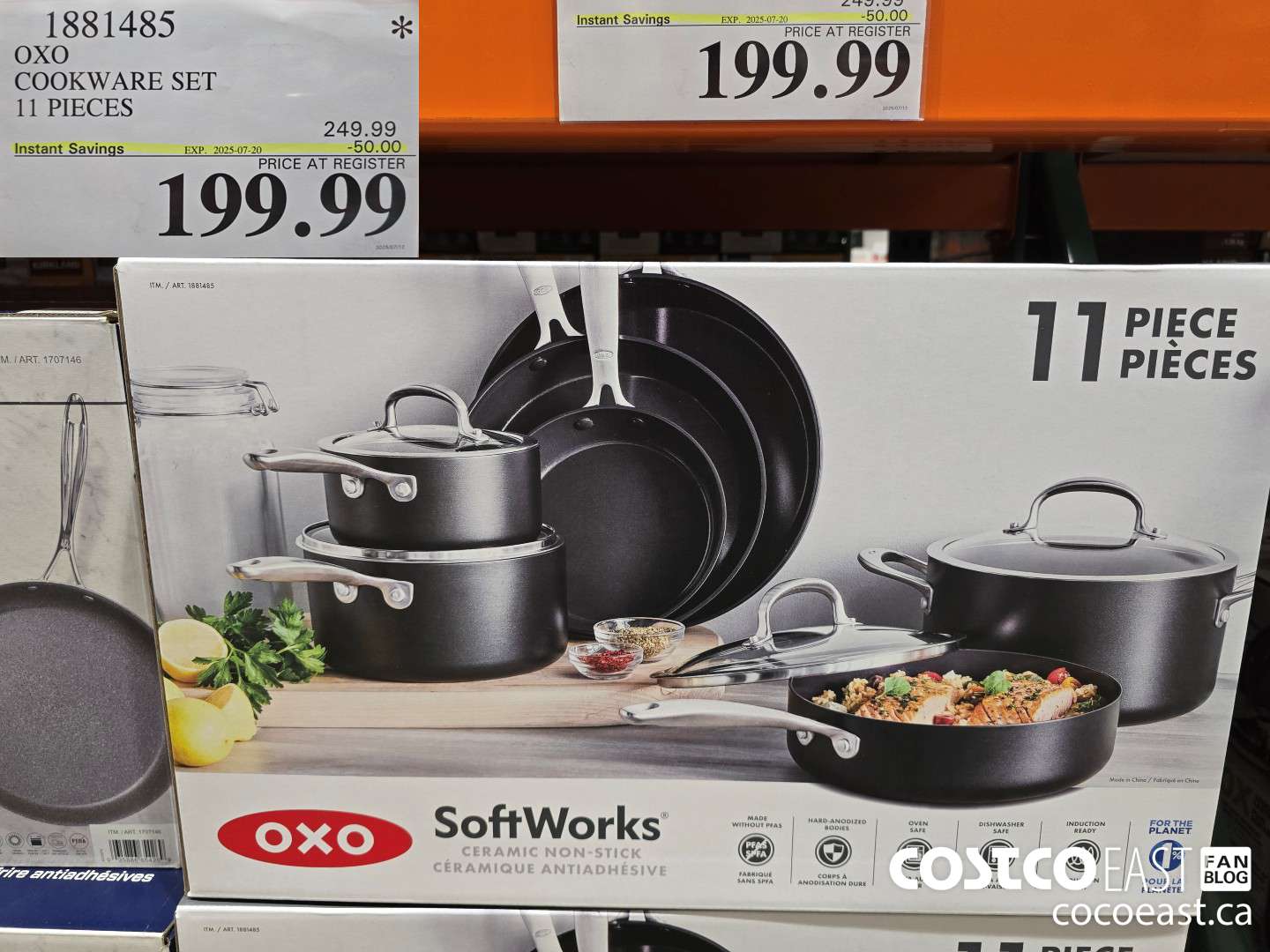 1881485 OXO COOKWARE SET 11 PIECES ($50.00 INSTANT SAVINGS EXPIRES ON 2025-07-20) $199.99