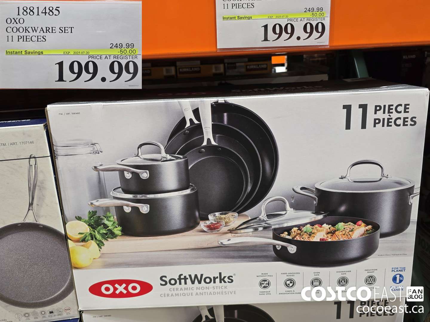 1881485 OXO COOKWARE SET 11 PIECES ($50.00 INSTANT SAVINGS EXPIRES ON 2025-07-20) $199.99
