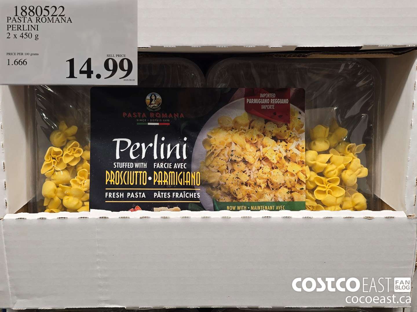 1880522 PASTA ROMANA PERLINI 2x 450 g $14.99