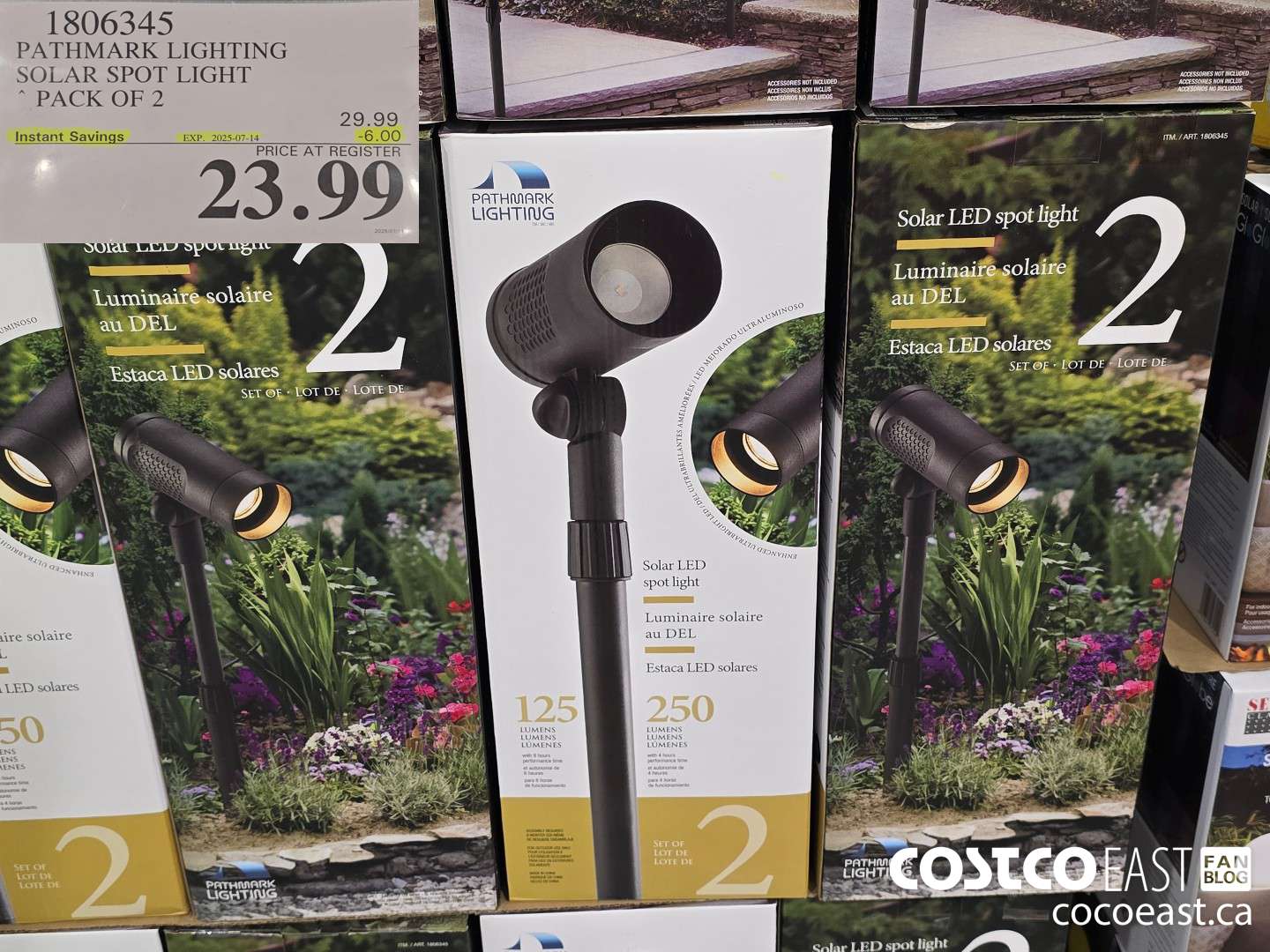 1806345 PATHMARK LIGHTING SOLAR SPOT LIGHT PACK OF 2 ($6.00 INSTANT SAVINGS EXPIRES ON 2025-07-14) $23.99