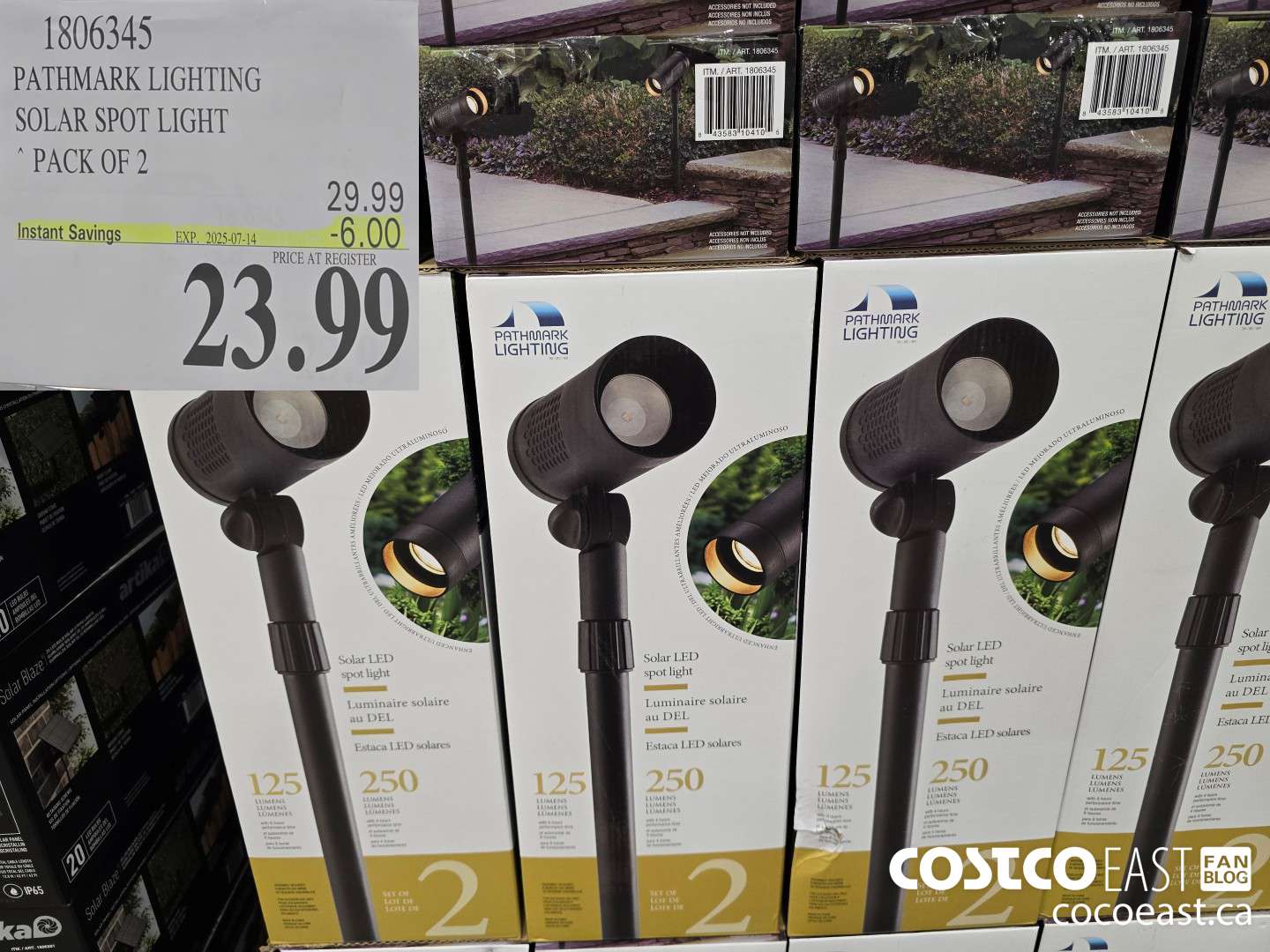 1806345 PATHMARK LIGHTING SOLAR SPOT LIGHT PACK OF 2 ($6.00 INSTANT SAVINGS EXPIRES ON 2025-07-14) $23.99