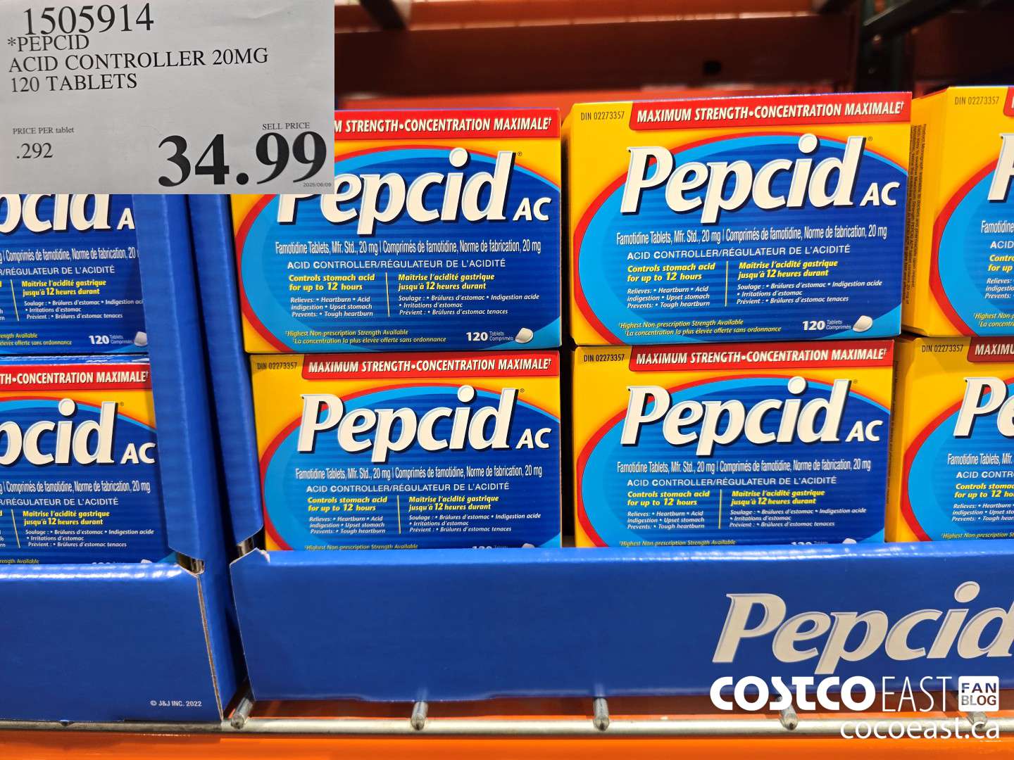 1505914 PEPCID ACID CONTROLLER 20MG 120 TABLETS $34.99