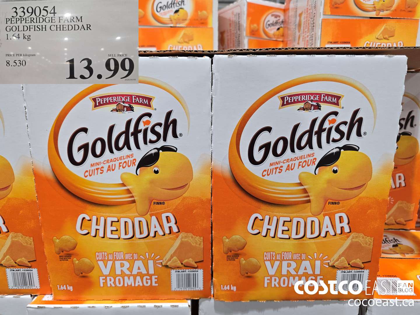 339054 PEPPERIDGE FARM GOLDFISH CHEDDAR 1.64 KG $13.99