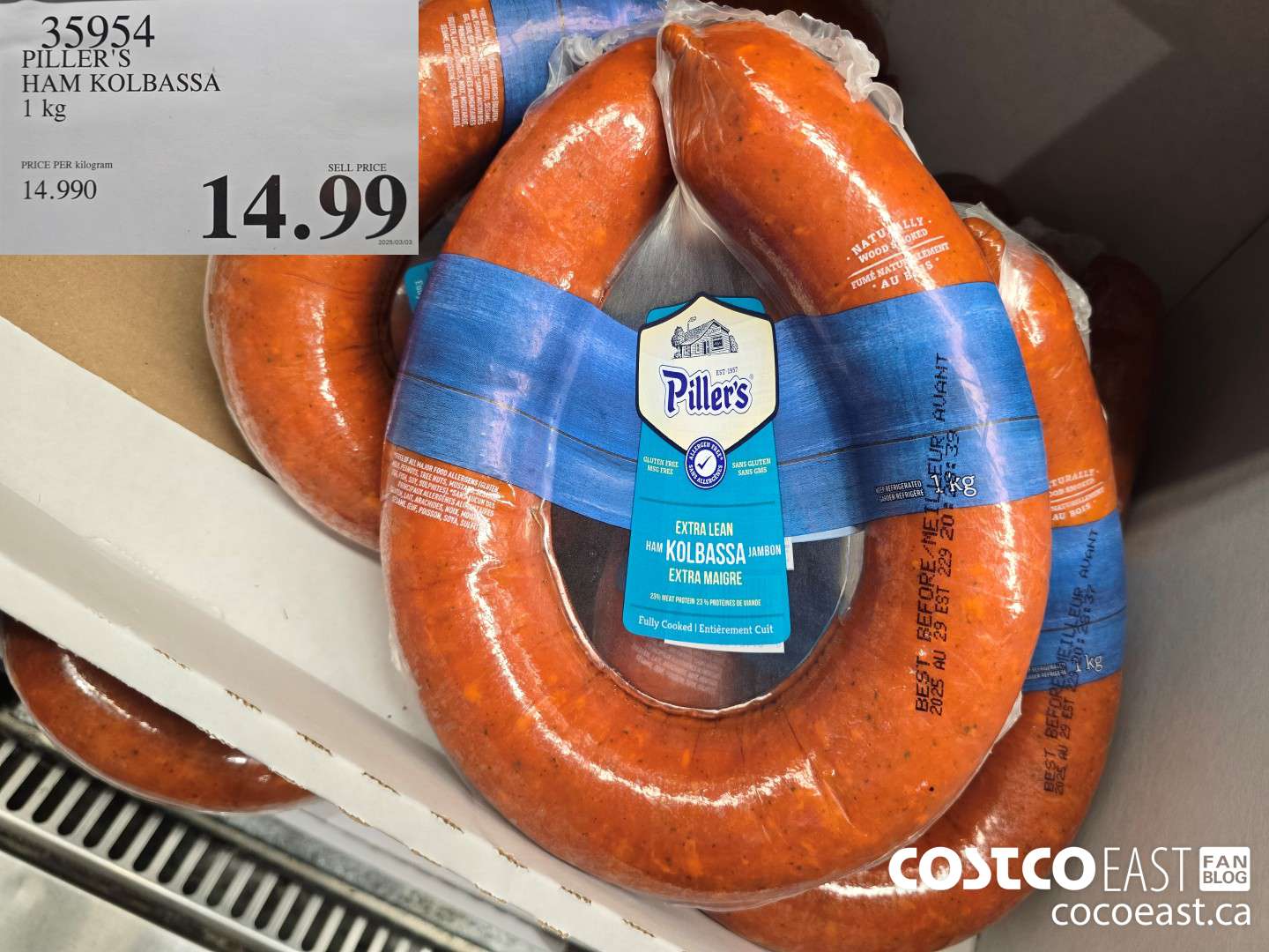 35954 PILLER'S HAM KOLBASSA 1 kg $14.99