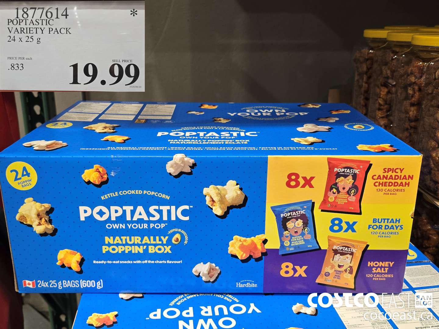 1877614 POPTASTIC VARIETY PACK 24 x 25G $19.99