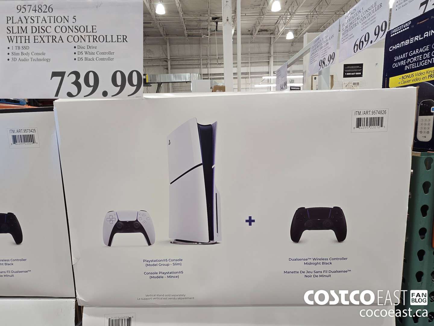 9574826 PS5 SLIM DISC CONSOLE WITH EXTRA CONTROLLER $739.99