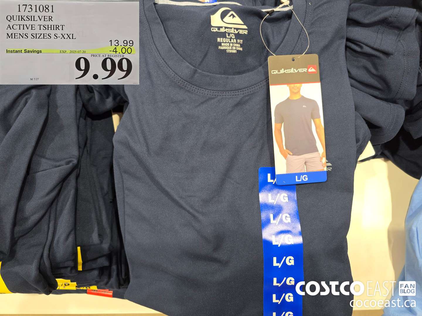 1731081 QUIKSILVER ACTIVE TSHIRT MENS SIZES S-XXL ($4.00 INSTANT SAVINGS EXPIRES ON 2025-07-20) $9.99