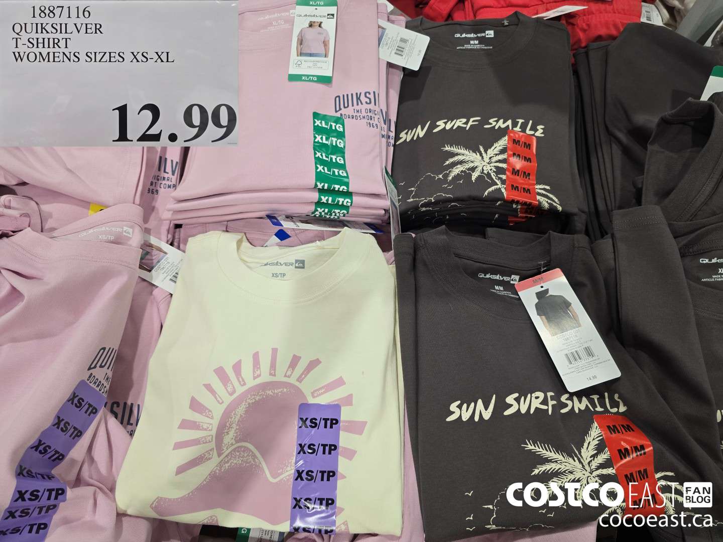 1887116 QUIKSILVER T-SHIRT WOMENS SIZES XS-XL $12.99