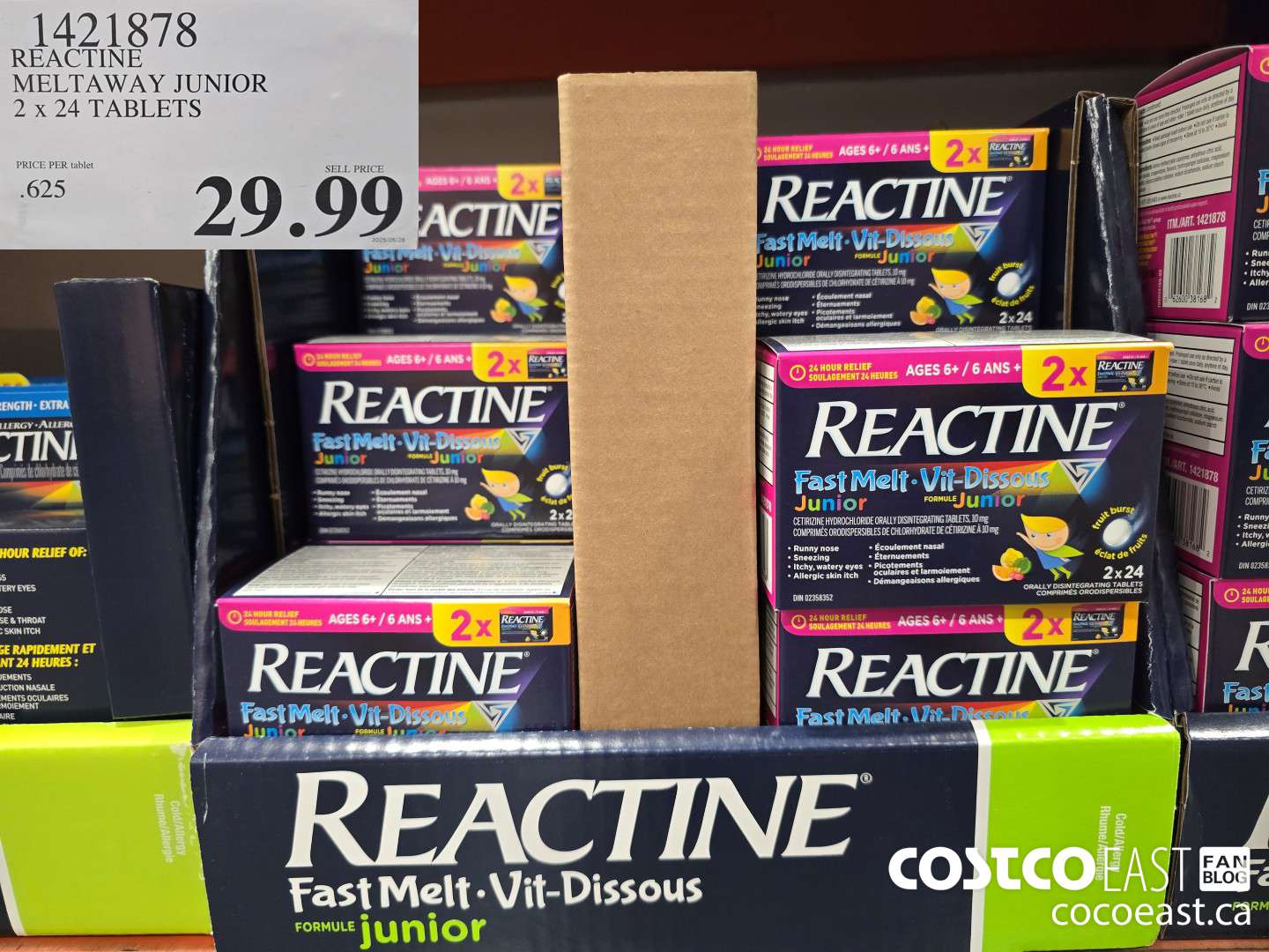 1421878 REACTINE MELTAWAY JUNIOR 2 X 24 TABLETS $29.99