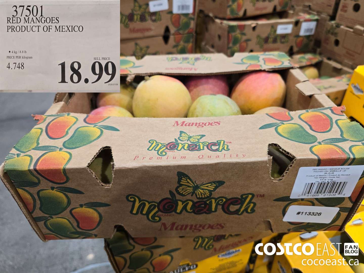 37501 RED MANGOES PRODUCT OF MEXICO $18.99