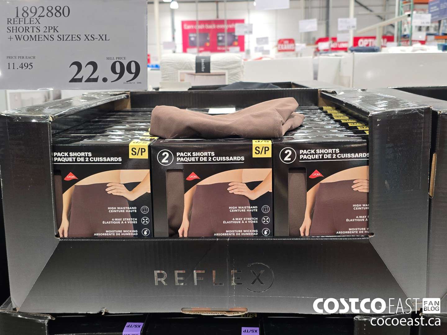 1892880 REFLEX SHORTS 2PK +WOMENS SIZES XS-XL $22.99