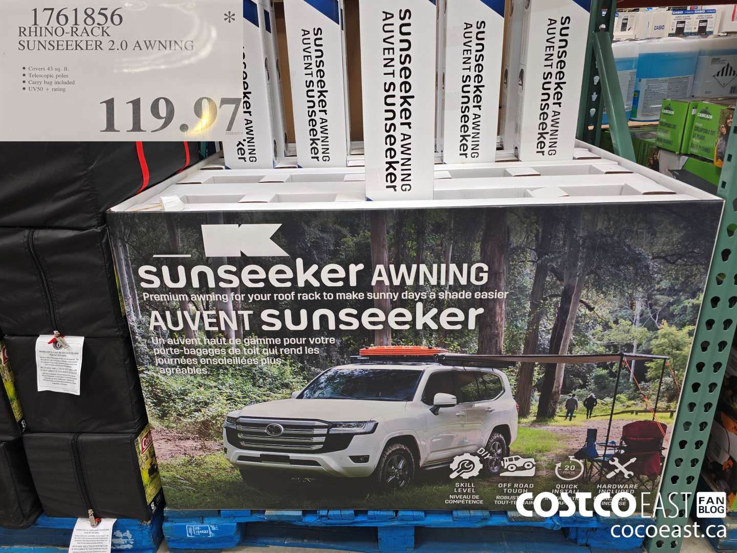 1761856 RHINO-RACK SUNSEEKER 2.0 AWNING $119.97