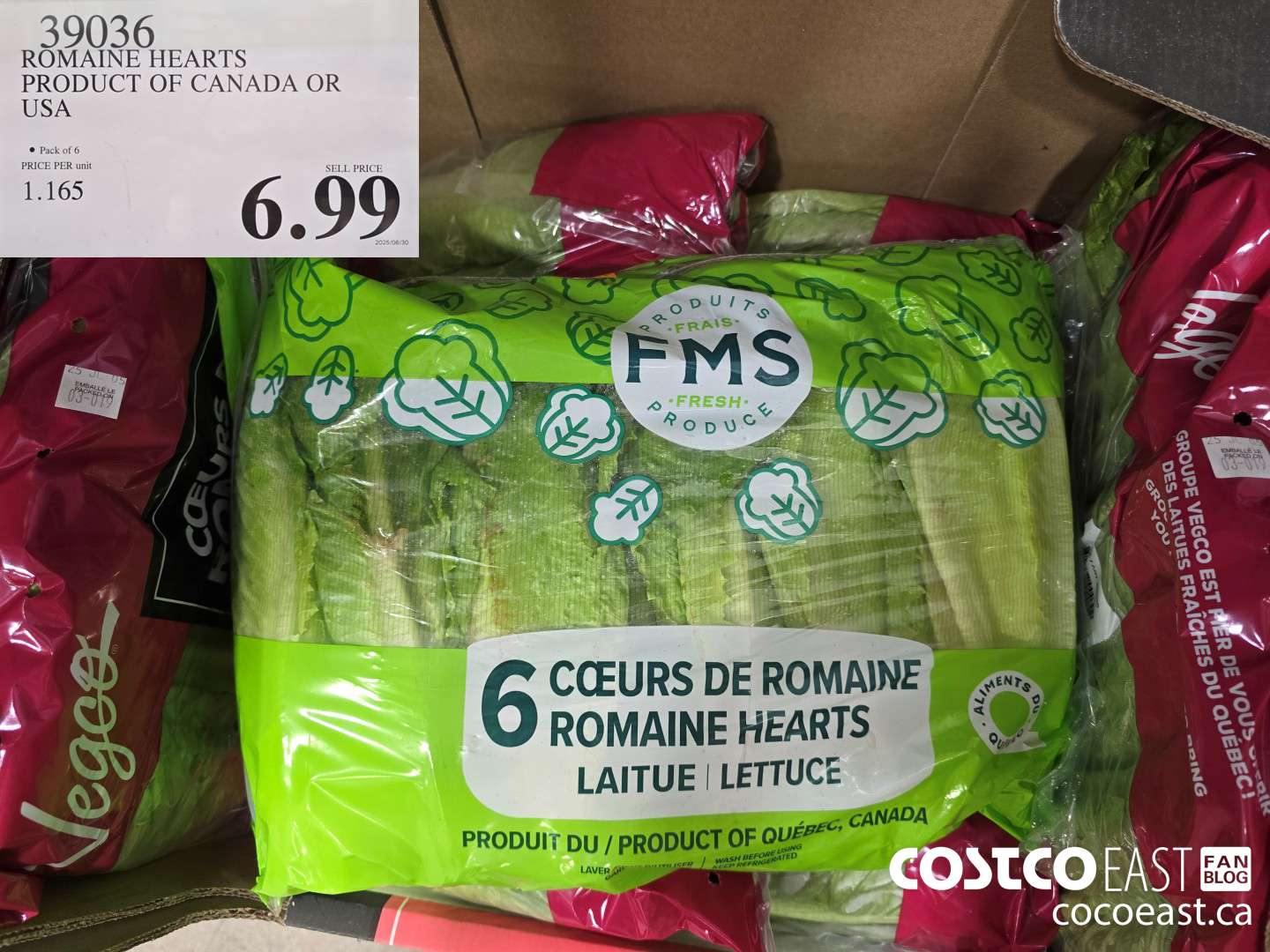 39036 ROMAINE HEARTS PRODUCT OF CANADA OR USA $6.99