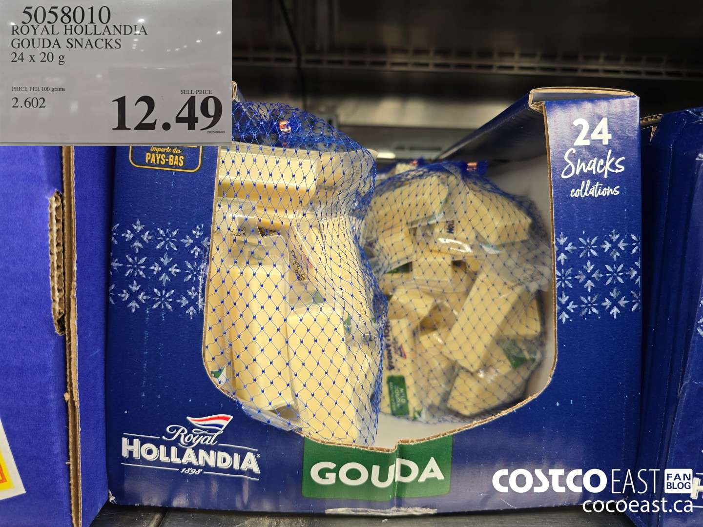 5058010 ROYAL HOLLANDIA GOUDA SNACK 24 x 20 g $12.49