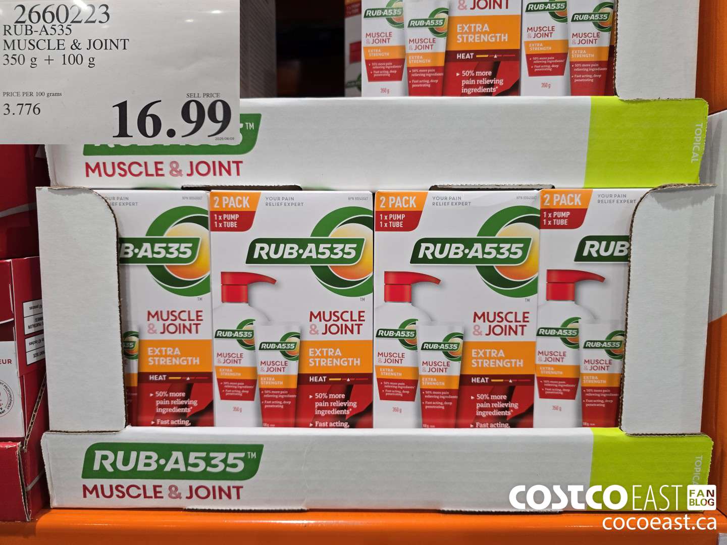 2660223 RUB-A535 MUSCLE & JOINT 350G + 100G $16.99