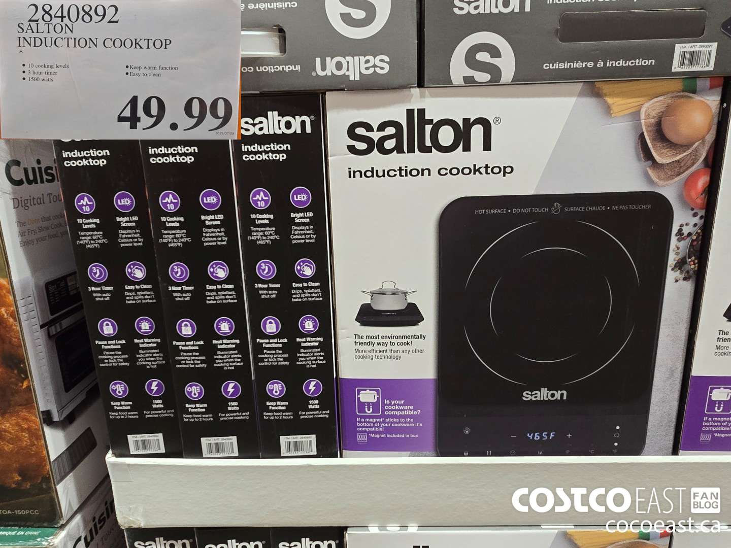 2840892 SALTON INDUCTION COOKTOP $49.99