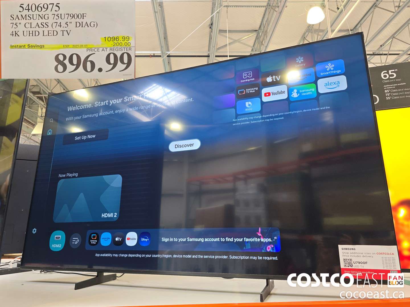 5406975 SAMSUNG 75U7900F 75