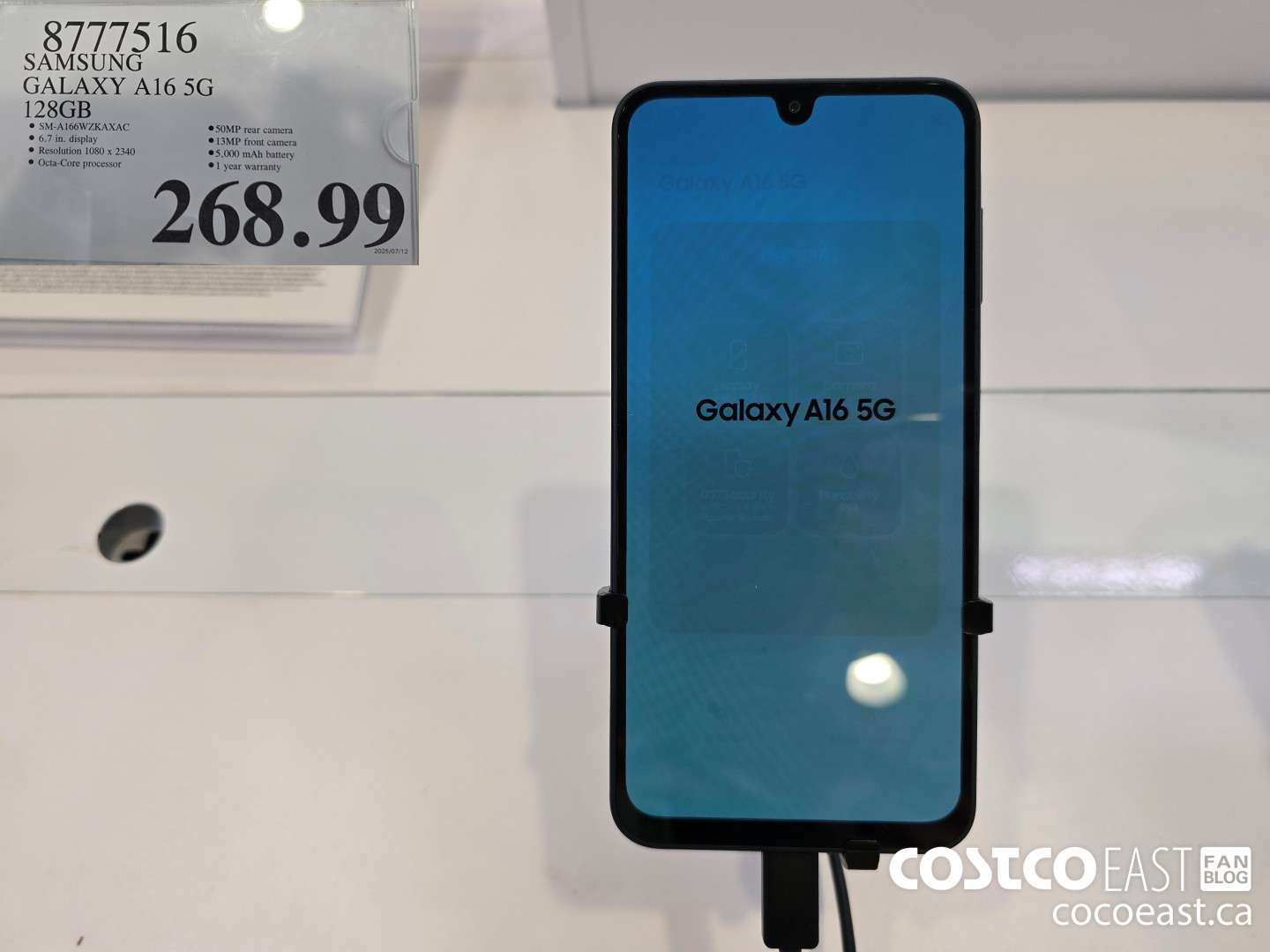 8777516 SAMSUNG GALAXY A16 5G 128GB $268.99