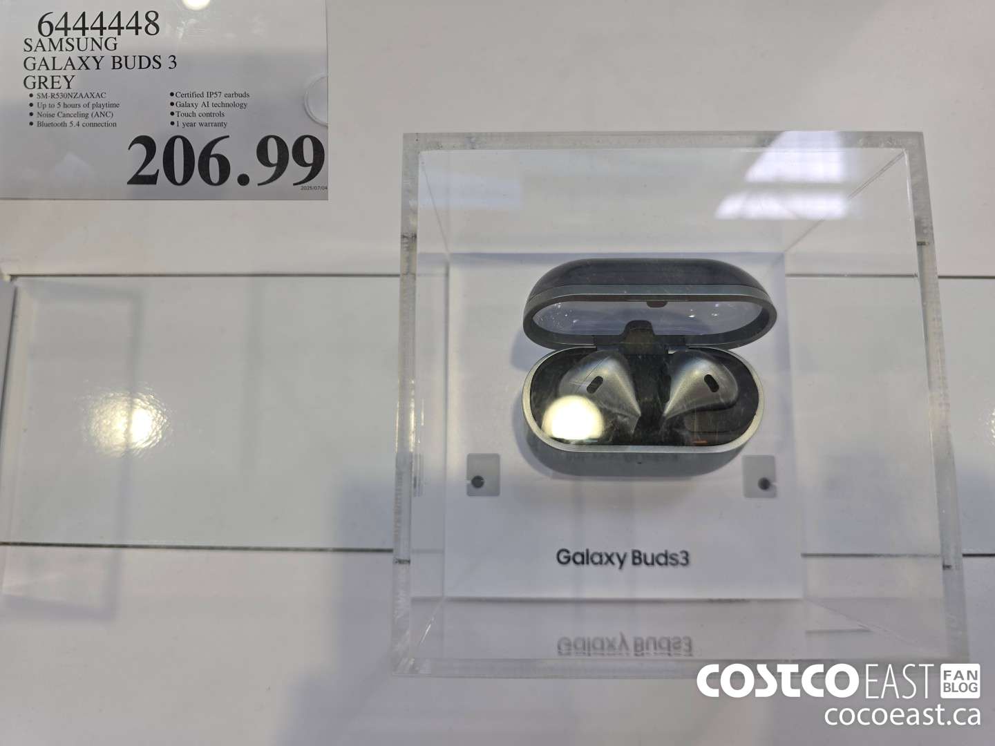 6444448 SAMSUNG GALAXY BUDS 3 GREY $206.99