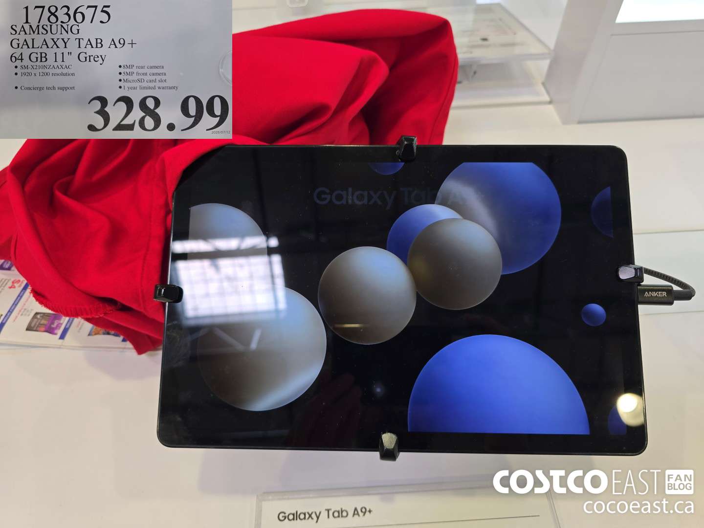 1783675 SAMSUNG GALAXY TAB A9+ 64GB 11