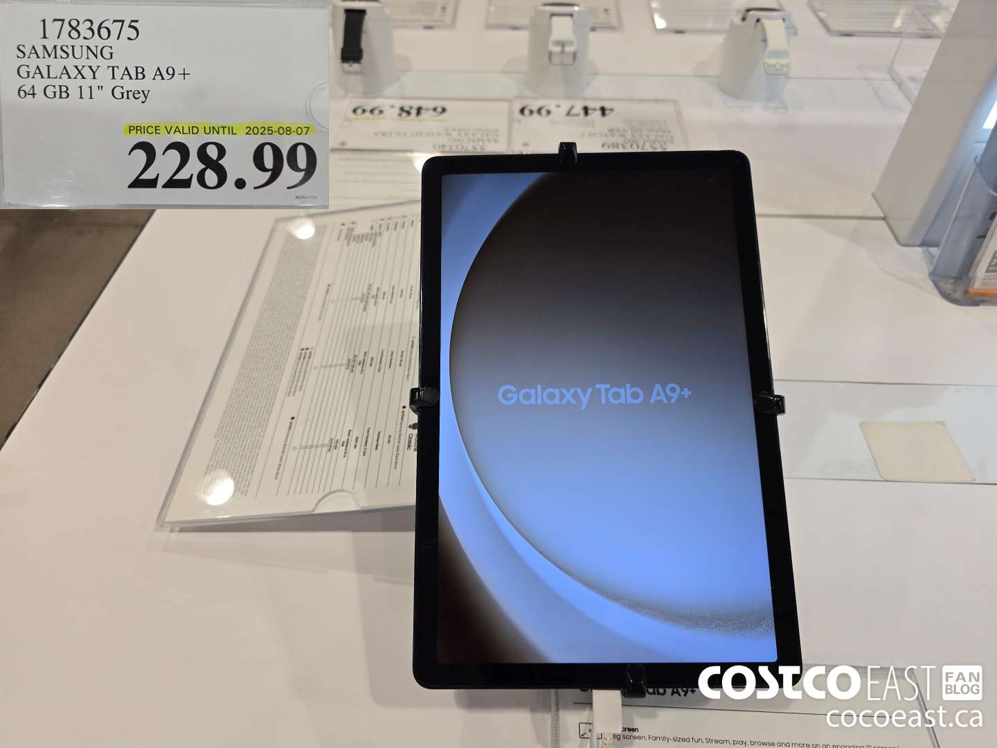 1783675 SAMSUNG GALAXY TAB A9+ 64GB 11