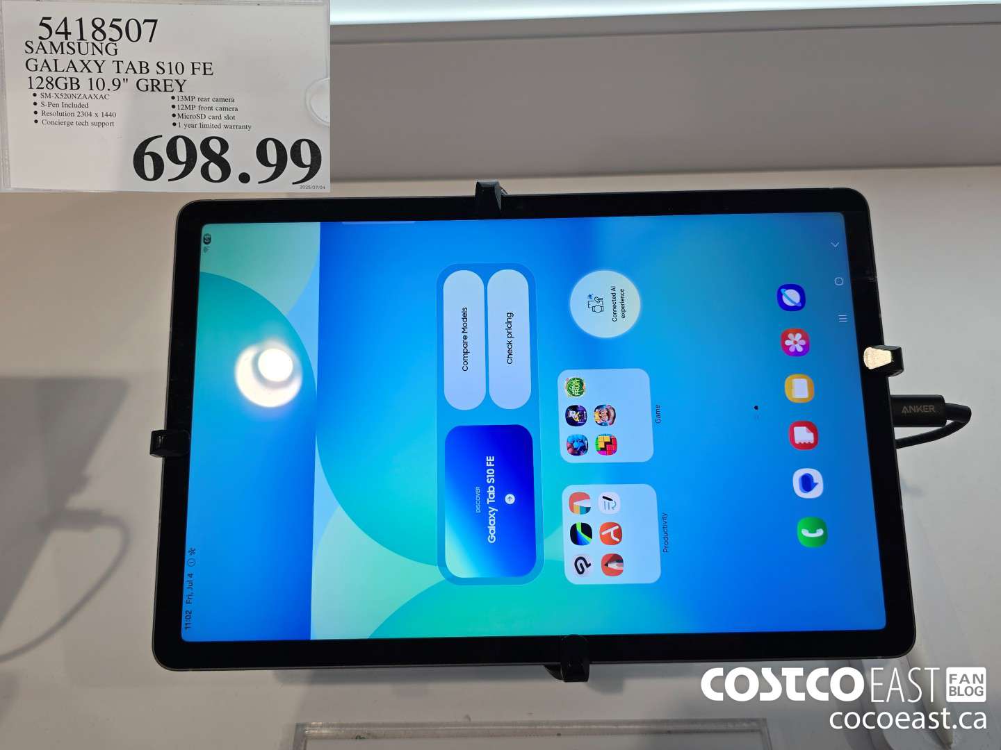 5418507 SAMSUNG GALAXY TAB S10 FE 128GB 10.9
