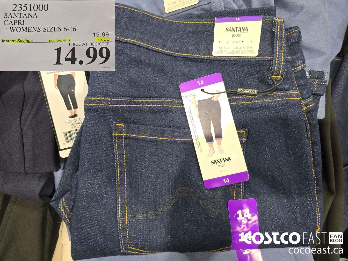 2351000 SANTANA CAPRI +LADIES SIZES 6-16 ($5.00 INSTANT SAVINGS EXPIRES ON 2025-07-13) $14.99