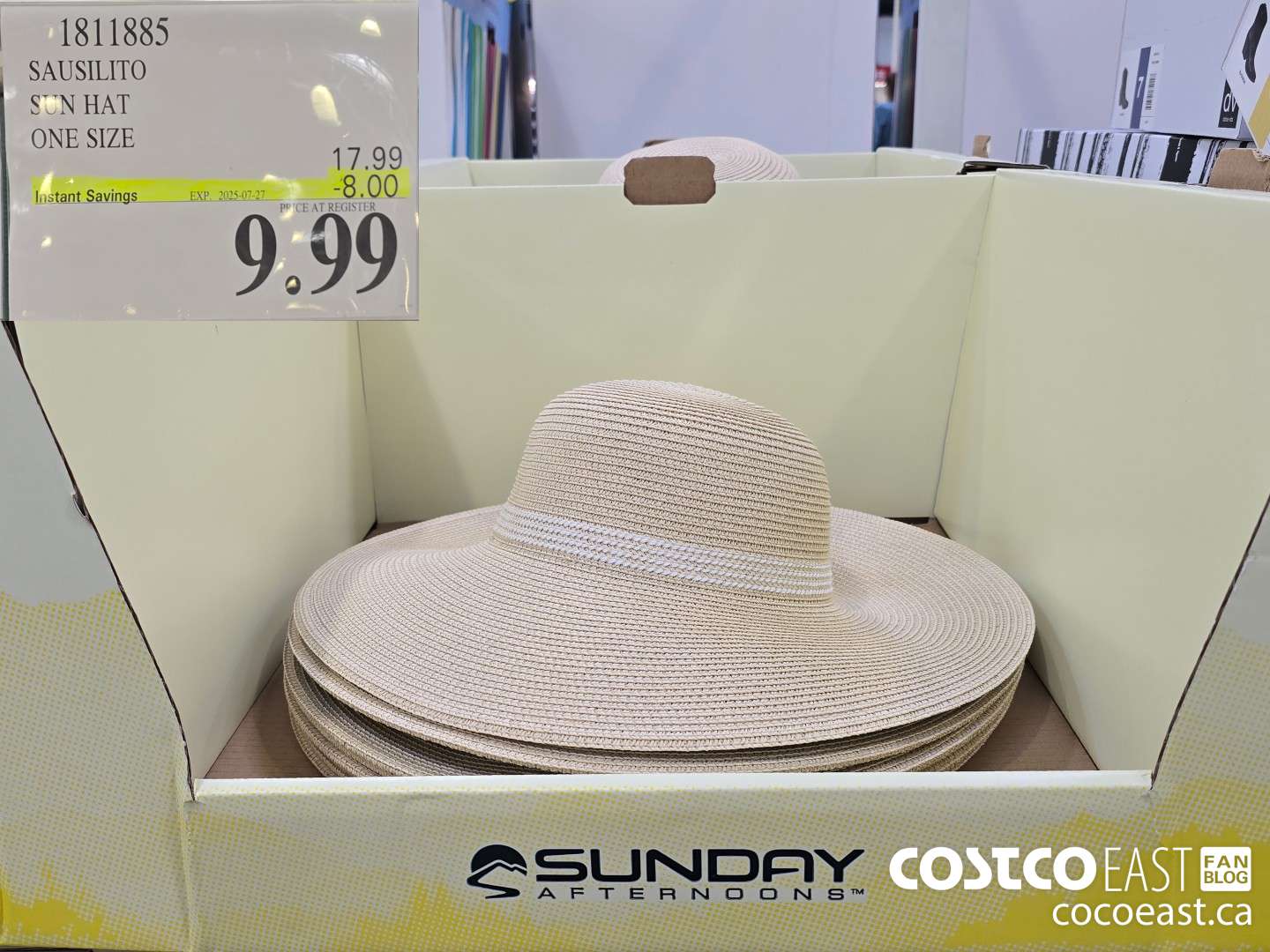 1811885 SAUSILITO SUN HAT ONE SIZE ($8.00 INSTANT SAVINGS EXPIRES ON 2025-07-27) $9.99