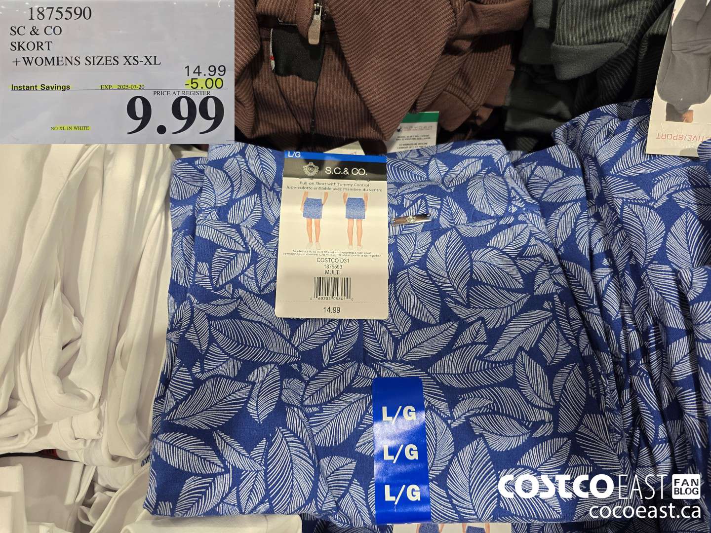 1875590 SC & CO SKORT +WOMENS SIZES XS-XL ($5.00 INSTANT SAVINGS EXPIRES ON 2025-07-20) $9.99