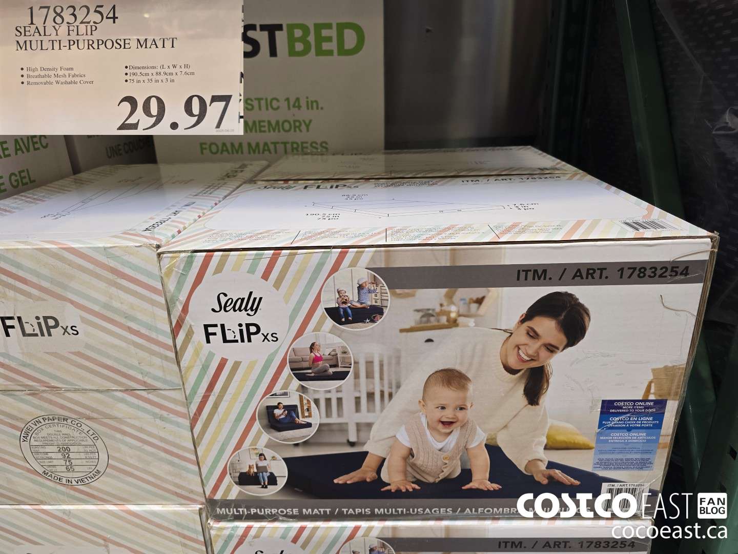 1783254 SEALY FLIP MULTI-PURPOSE MATT $29.97