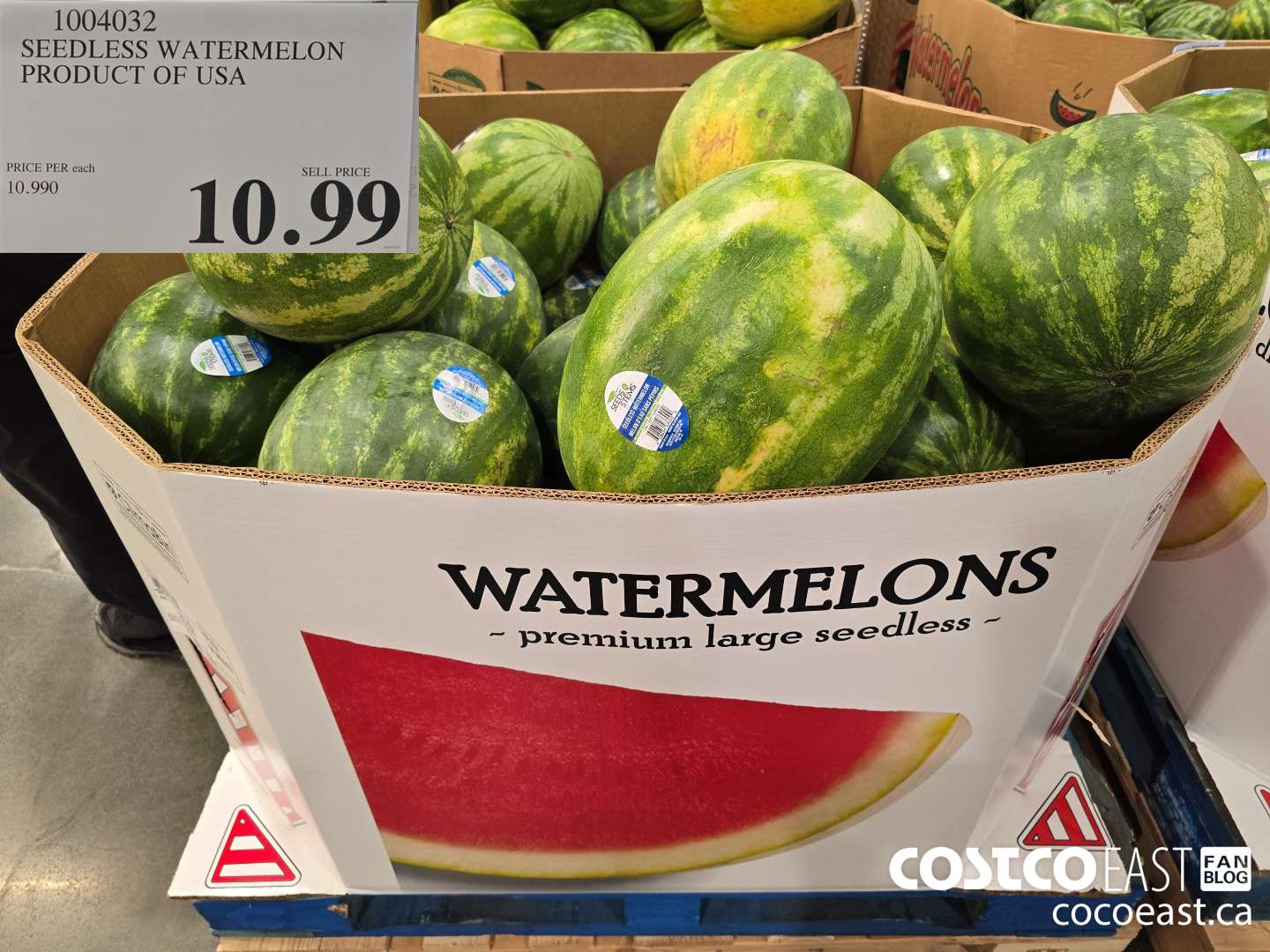 1004032 SEEDLESS WATERMELON PRODUCT OF USA $10.99