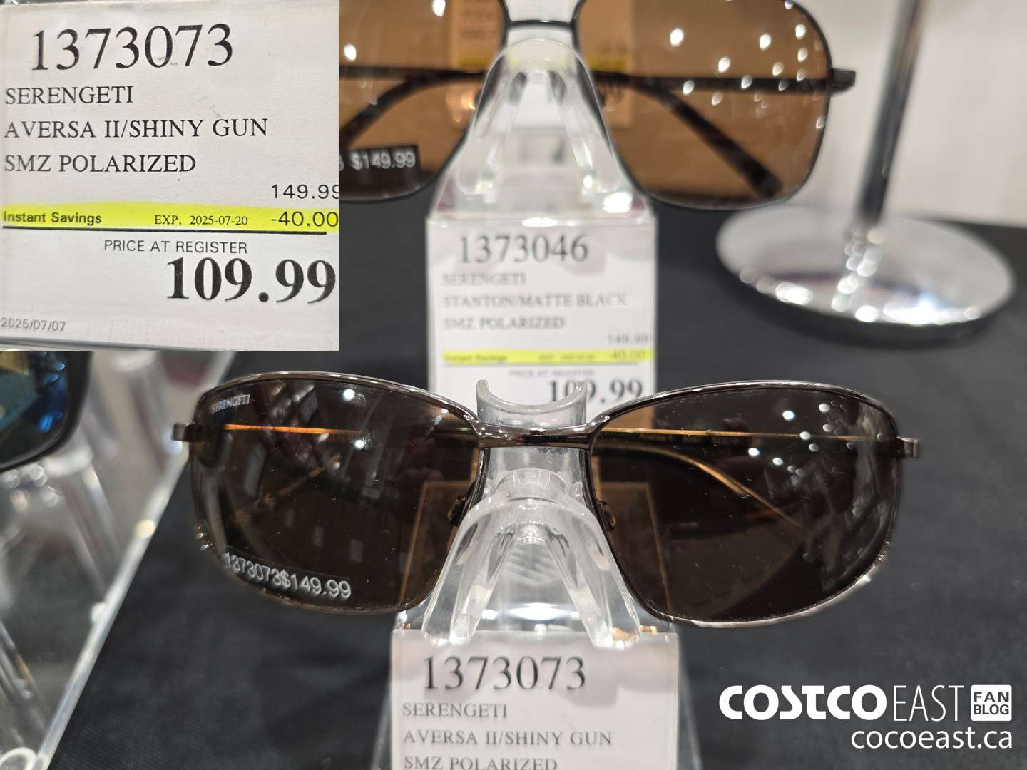 1373073 SERENGETI AVERSA II/SHINY GUN SMZ POLARIZED ($40.00 INSTANT SAVINGS EXPIRES ON 2025-07-20) $109.99