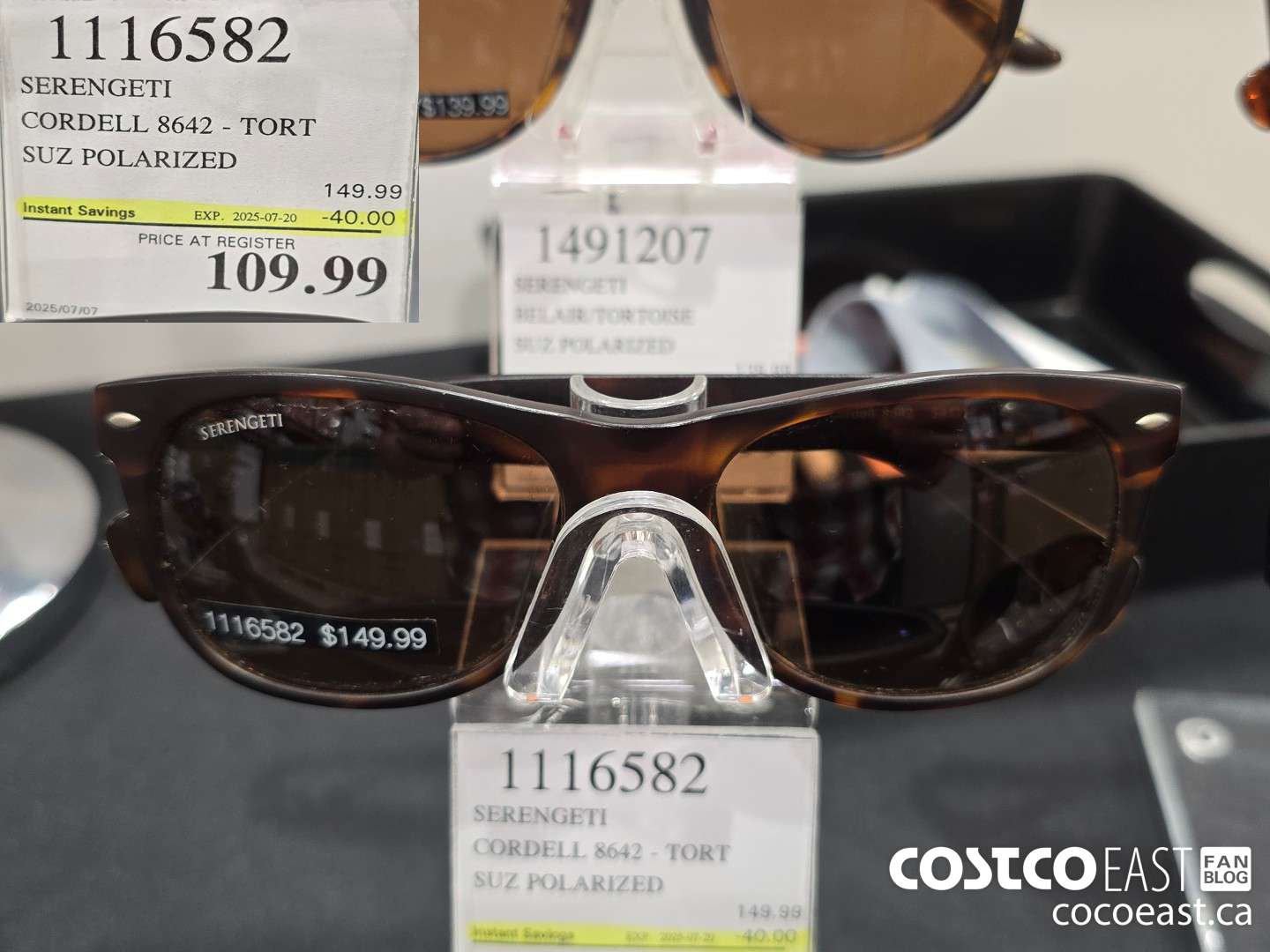 1116582 SERENGETI CORDELL 8642 - TORT SUPOLARIZED ($40.00 INSTANT SAVINGS EXPIRES ON 2025-07-20) $109.99