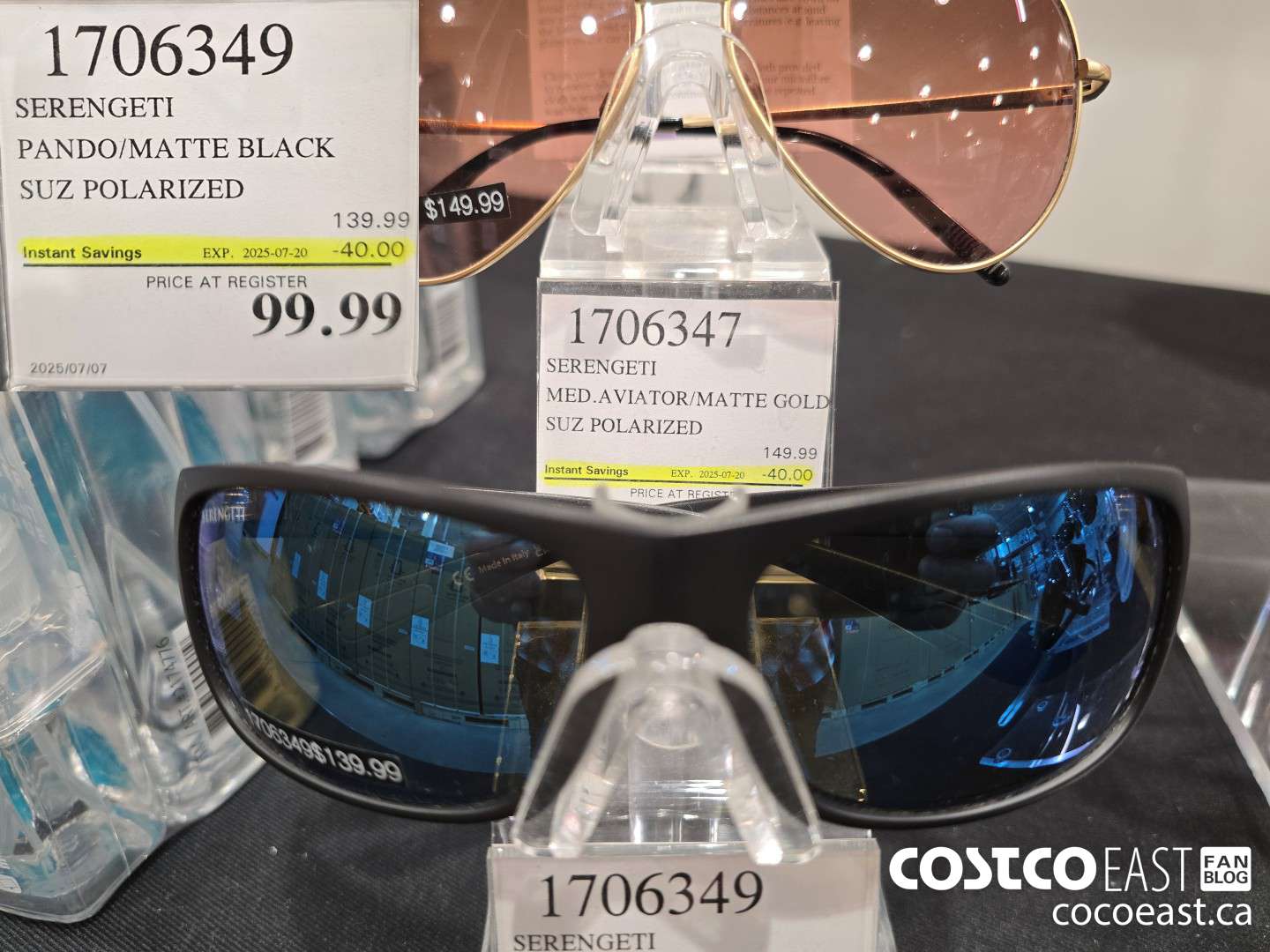 1706349 SERENGETI PANDO/MATTE BLACK SUZ POLARIZED ($40.00 INSTANT SAVINGS EXPIRES ON 2025-07-20) $99.99