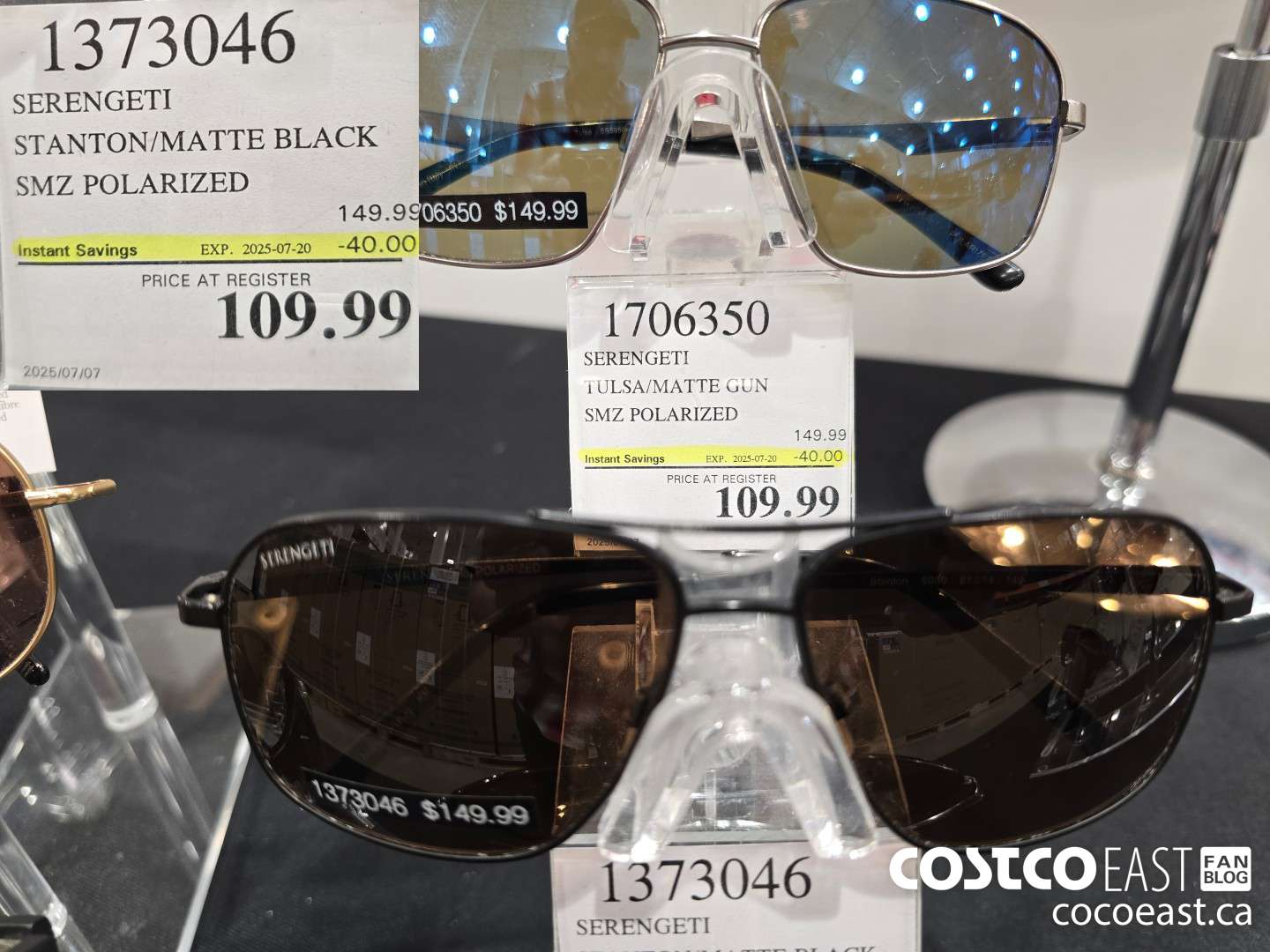 1373046 SERENGETI STANTON/MATTE BLACK SMZ POLARIZED ($40.00 INSTANT SAVINGS EXPIRES ON 2025-07-20) $109.99