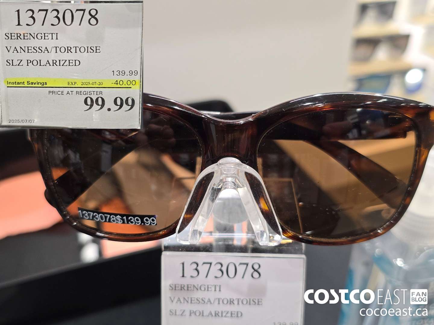 1373078 SERENGETI VANESSA/TORTOISE SLZ POLARIZED ($40.00 INSTANT SAVINGS EXPIRES ON 2025-07-20) $99.99