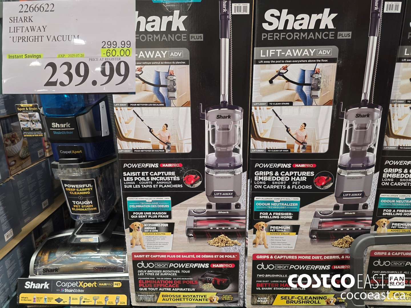 2266622 SHARK LIFTAWAY UPRIGHT VACUUM ($60.00 INSTANT SAVINGS EXPIRES ON 2024-07-20) $239.99