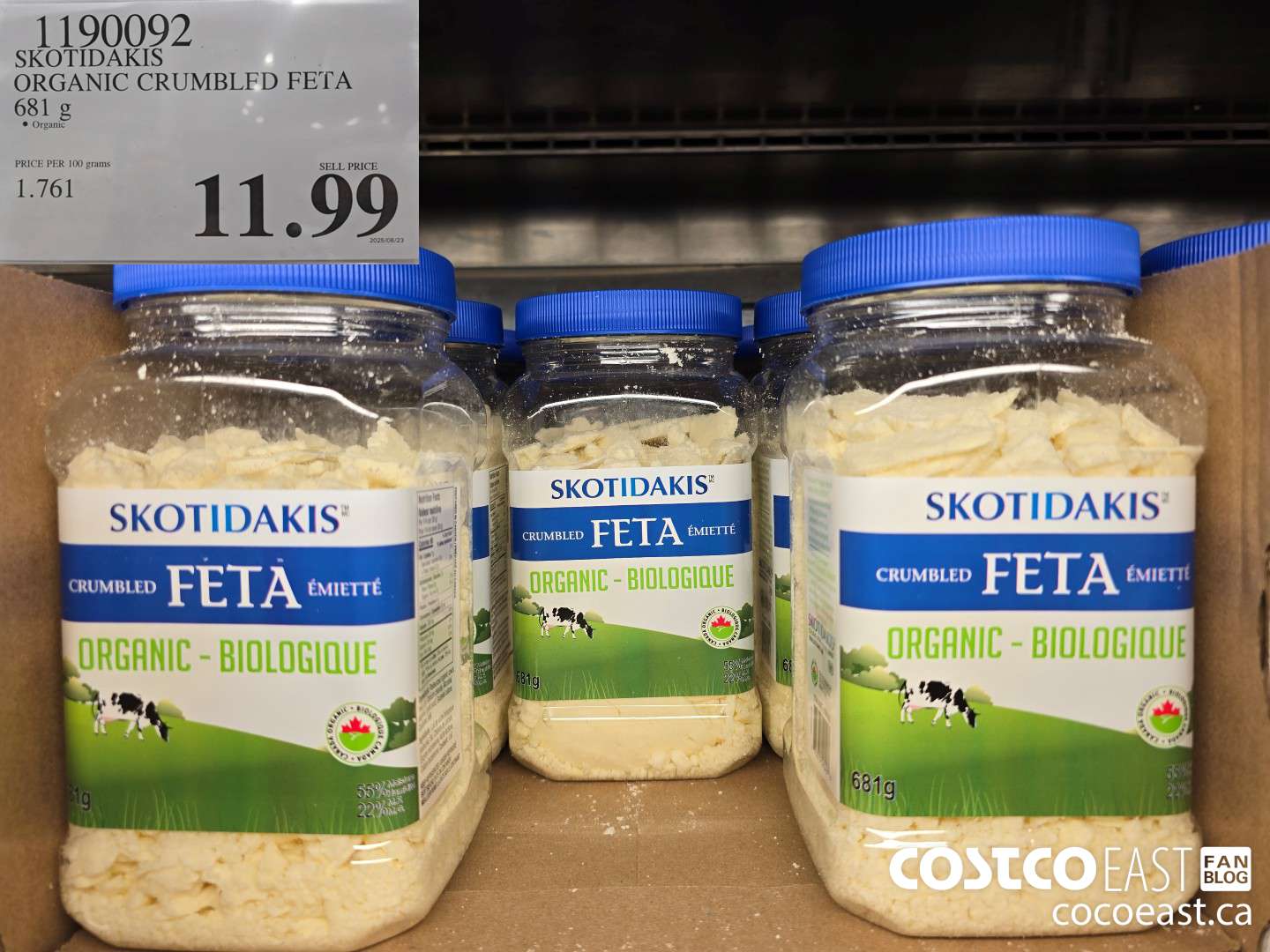 1190092 SKOTIDAKIS ORGANIC CRUMBLED FETA 681 G $11.99