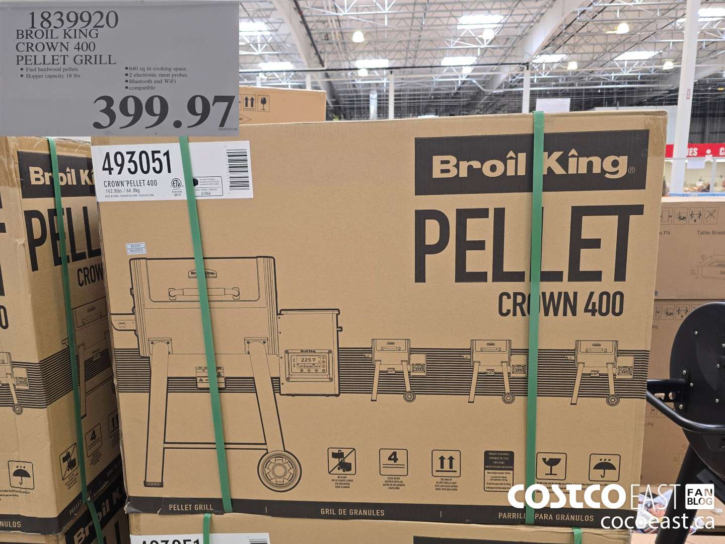 1839920 SOIL KING CROWN 400 PELLET GRILL $399.97