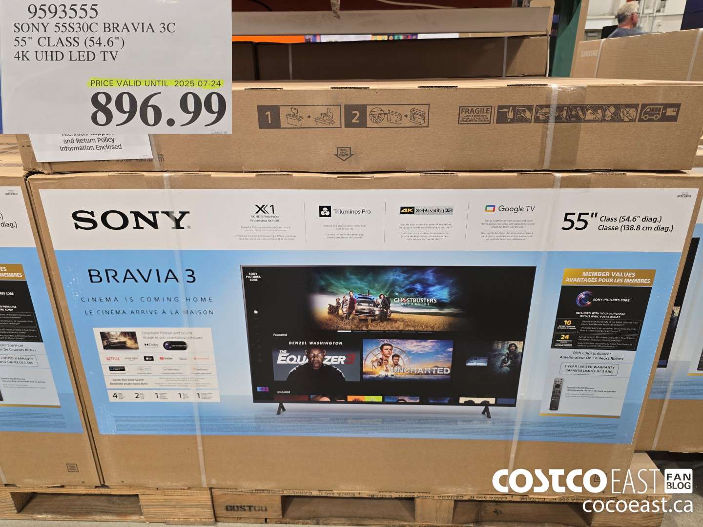 9593555 SONY 55S30C BRAVIA 3C 55