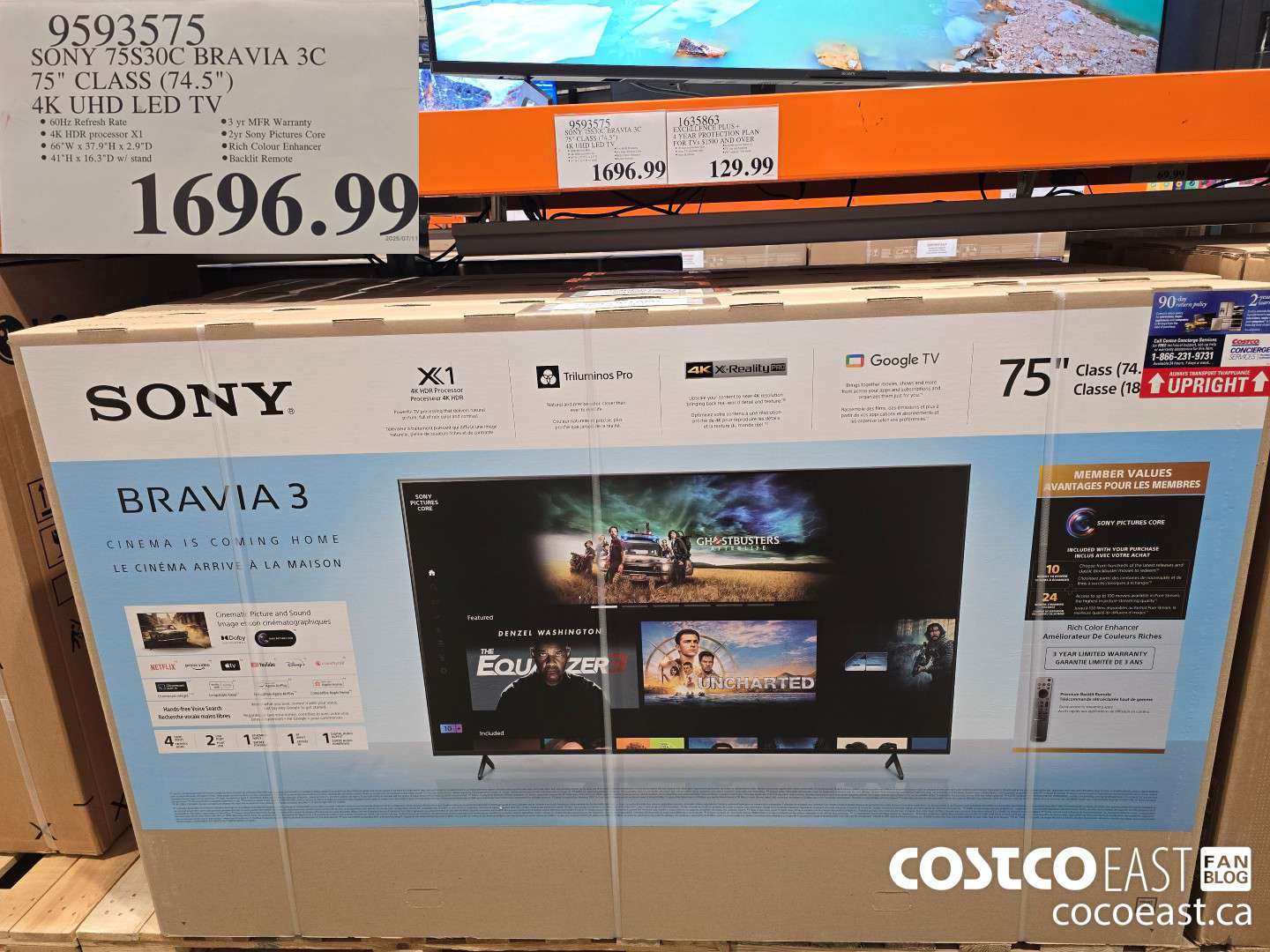 9593575 SONY 75830C BRAVIA 3C 75