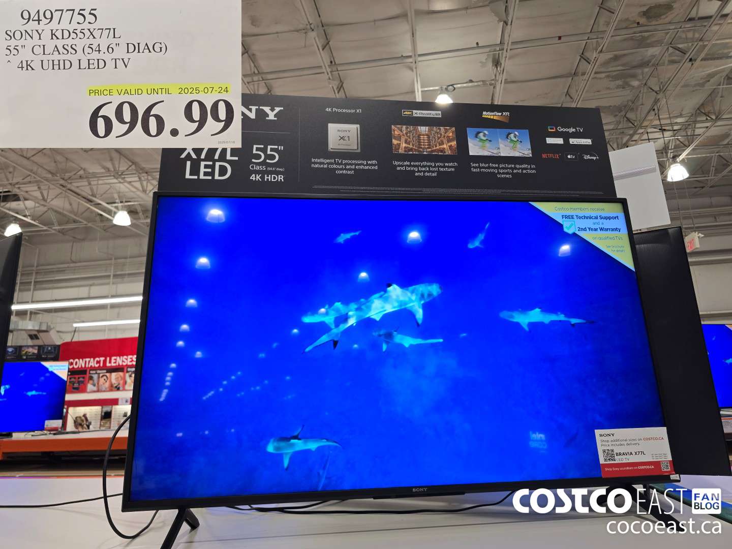9497755 SONY KD55X77L 55
