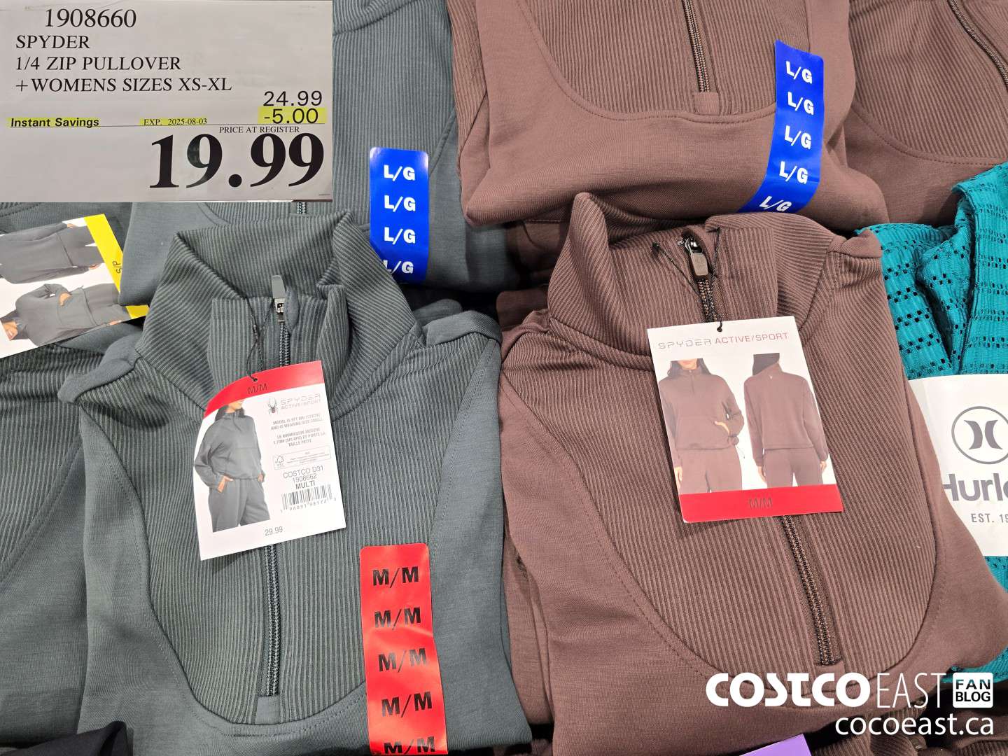 1908660 SPYDER 1/4 ZIP PULLOVER +WOMENS SIZES XS-XL ($5.00 INSTANT SAVINGS EXPIRES ON 2025-08-03) $19.99