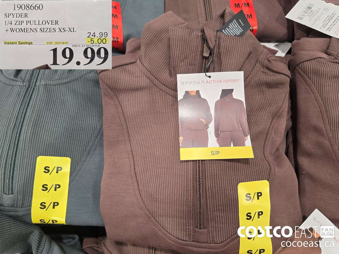 1908660 SPYDER 1/4 ZIP PULLOVER +WOMENS SIZES XS-XL ($5.00 INSTANT SAVINGS EXPIRES ON 2025-08-03) $19.99