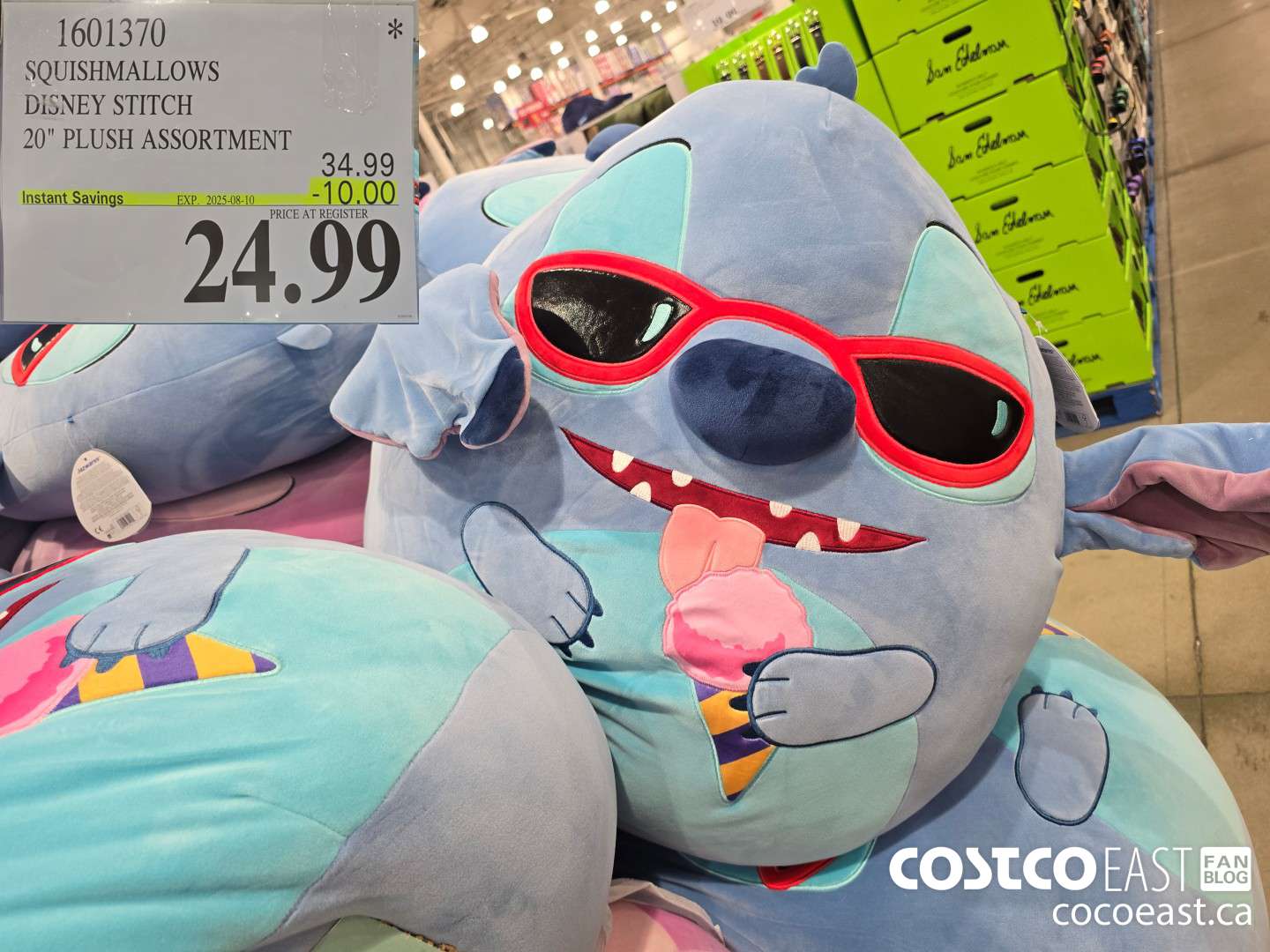 1601370 SQUISHMALLOWS DISNEY STITCH 20inch PLUSH ($9.00 INSTANT SAVINGS EXPIRES ON 2025-08-10) $24.99