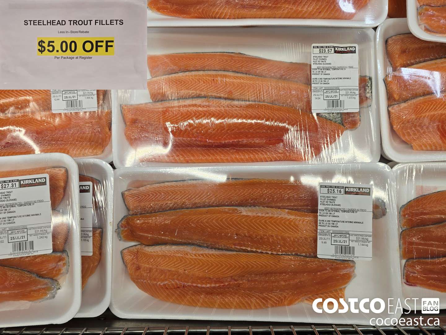 10932 STEELHEAD TROUT FILLETS ($5.00 INSTANT SAVINGS)